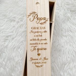caja vino padre de la novia
